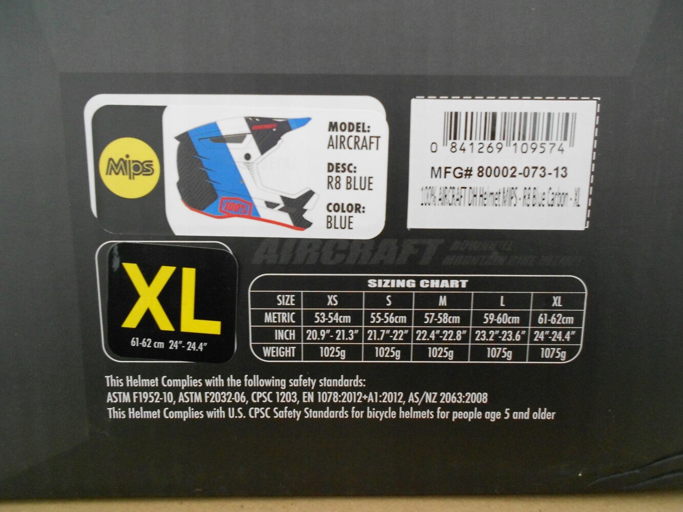 Kask Rowerowy 100% AIRCRAFT R8 - Blue r. XL - obrazek 7