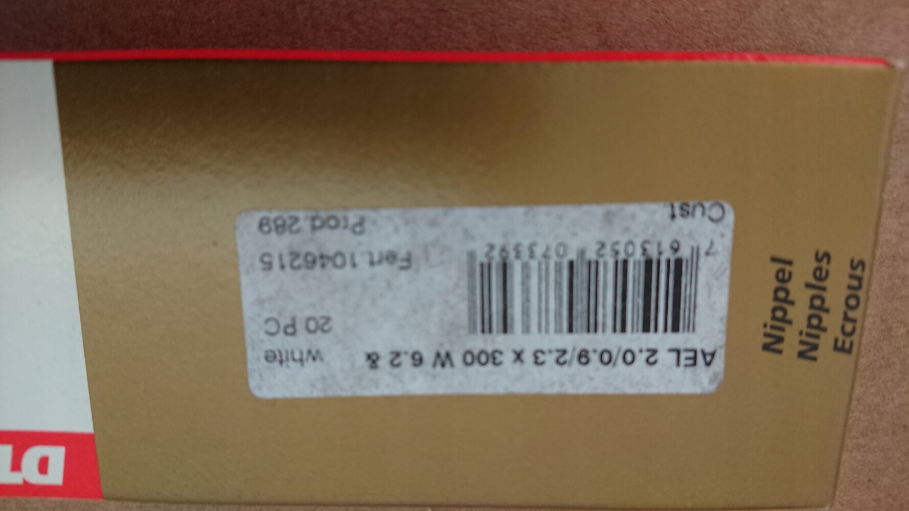 Szprychy DT aerolite 2.0/2.3x0.9 mm (białe).300mm - obrazek 3