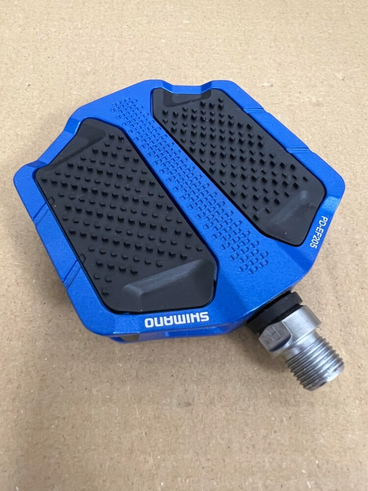 Pedała rowerowe platformowe Shimano PD-EF205 Blue - obrazek 2