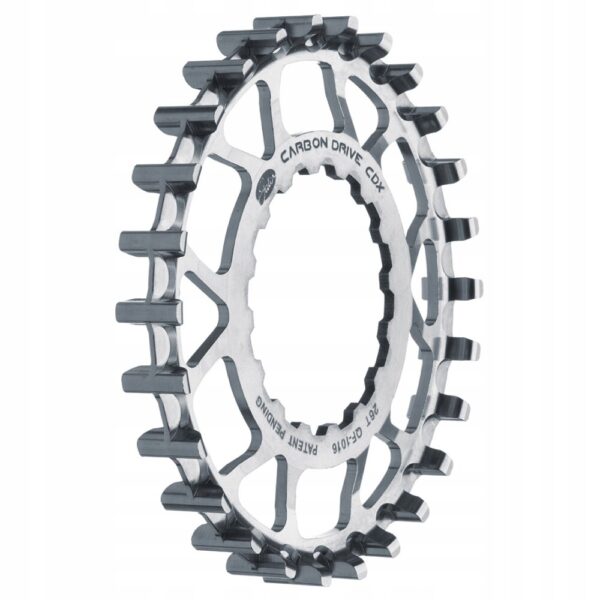 Zębatka 26T Carbon Drive BMN-K CDX do Bosch GEN2 - Stal Nierdzewna, Srebrna - obrazek 2
