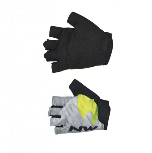 Rękawice NORTHWAVE FLAG 3 KID GREY/YELLOW ROZ.8