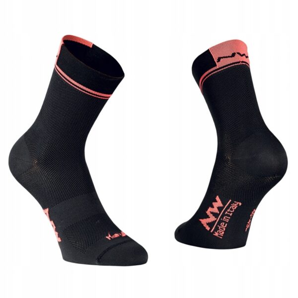 Skarpetki NORTHWAVE LOGO 2 HIGH B/LOB.ORANGE 40-43