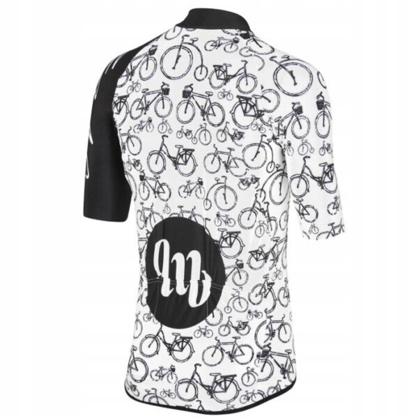 Ekskluzywna koszulka rower MB Wear BIKE WHITE 2XL - obrazek 2