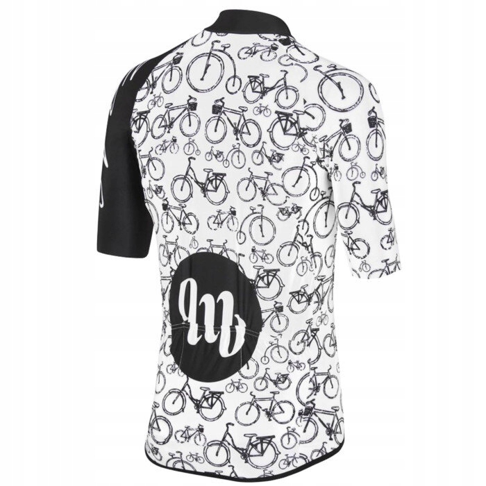 Ekskluzywna koszulka rower MB Wear BIKE WHITE 2XL - obrazek 2