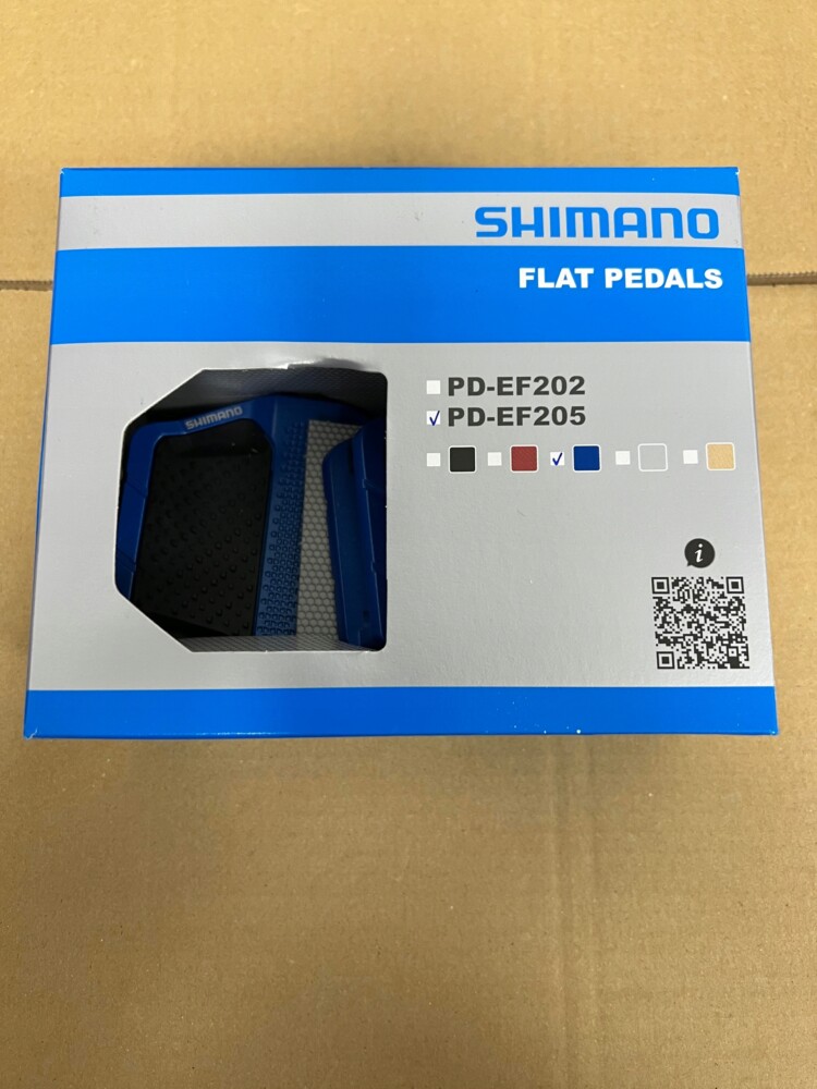 Pedała rowerowe platformowe Shimano PD-EF205 Blue - obrazek 3