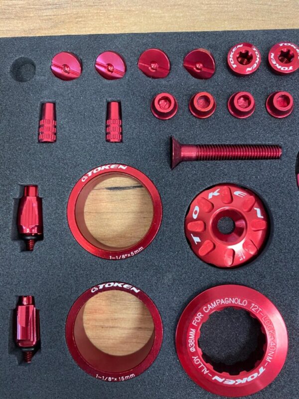 Zestaw Token bling box 12T Campagnolo czerwony - obrazek 3