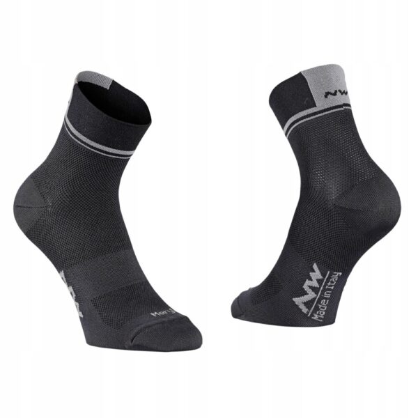 Skarpetki NORTHWAVE LOGO 2 BLACK/GREY 36-39 S
