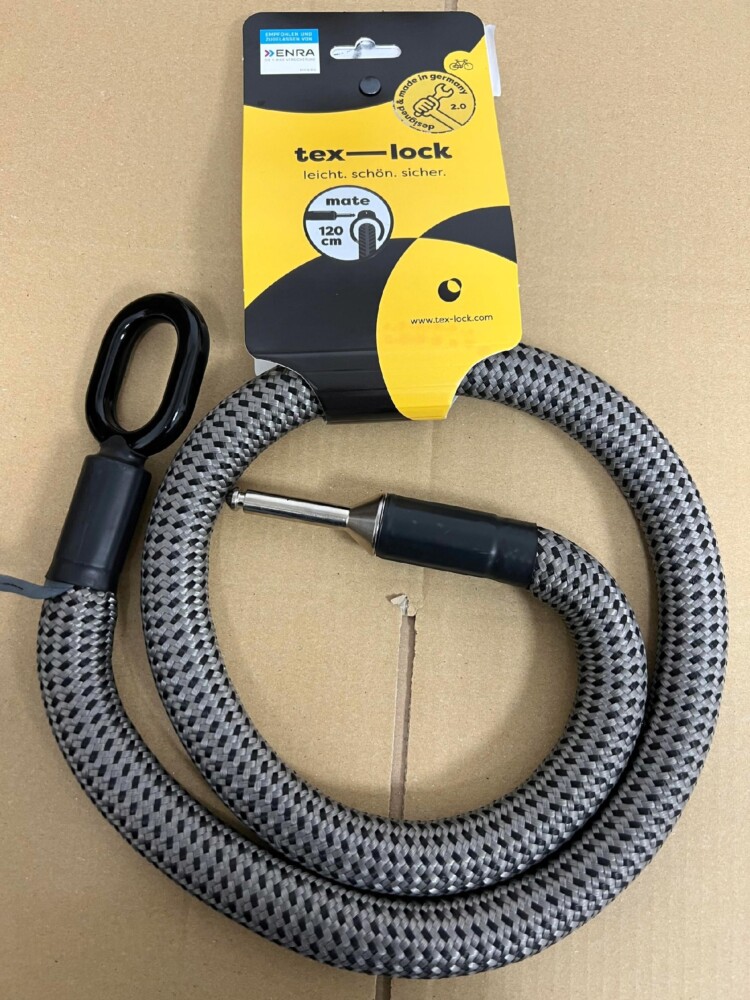 LINKA zabezpieczenie rowerowe TEX LOCK MATE szary - obrazek 5