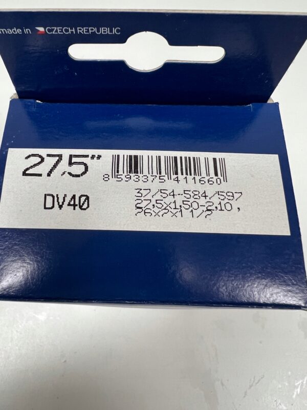 Dętka rowerowa Mitas 27.5x1,50 - 2,10, 26x2x1 1/2, 37/54-584/597 DV40 - obrazek 2