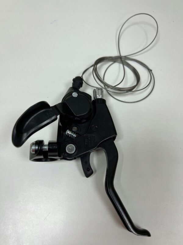 Klamkomanetka Shimano Altus ST-EF500-L CZARNA 3-rzędowa + linka - obrazek 4