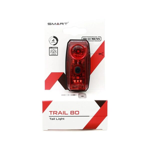 Światło tylne SMART Star Trail 80 Lumens + baterie - obrazek 3