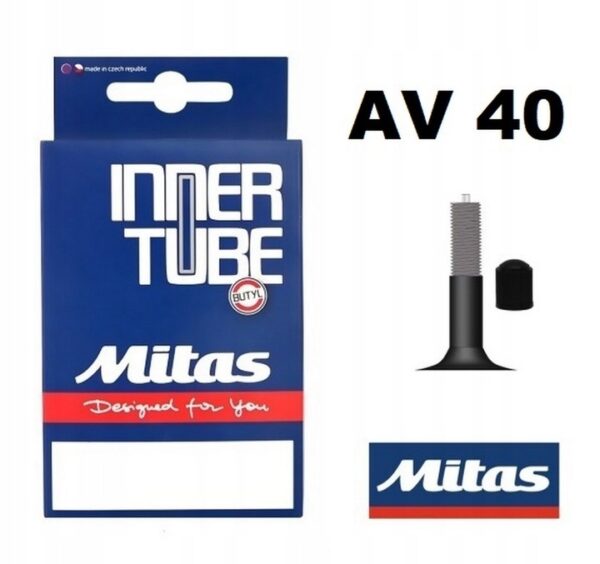 Dętka rowerowa Mitas 700x28C/45C 28 x 1.1-1.75 28/47-622/635 AV40 - obrazek 2