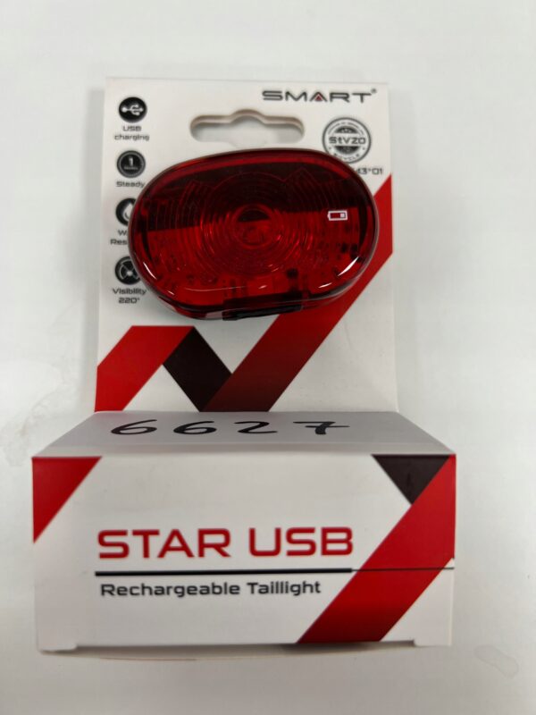 Światło tylne SMART Star z akumulatorem USB - obrazek 2
