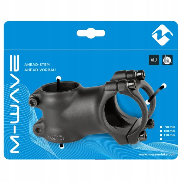 Mostek kierownicy M-WAVE ST-M3.1 Ahead 31.8mm/60mm