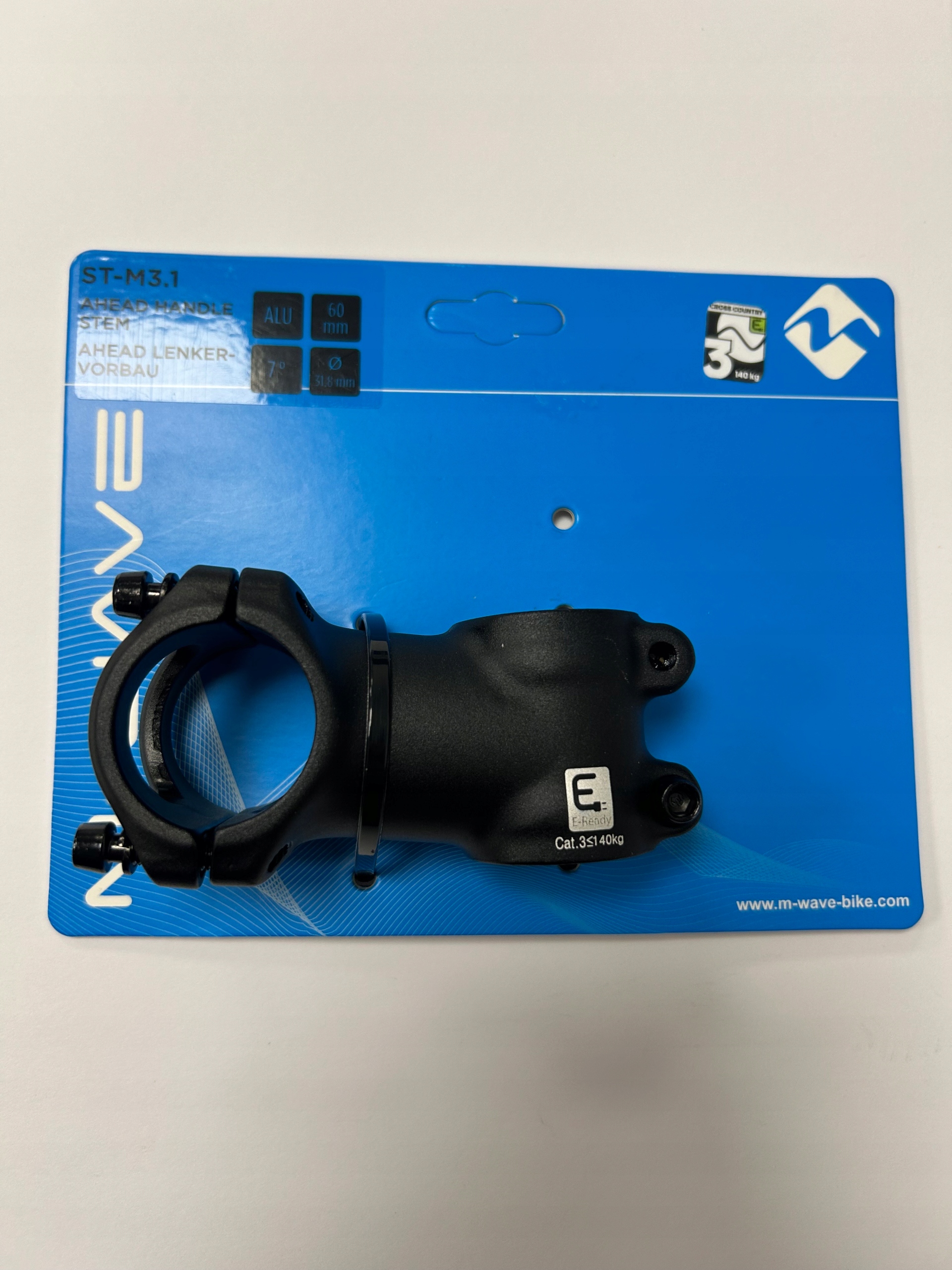 Mostek kierownicy M-WAVE ST-M3.1 Ahead 31.8mm/60mm - obrazek 3