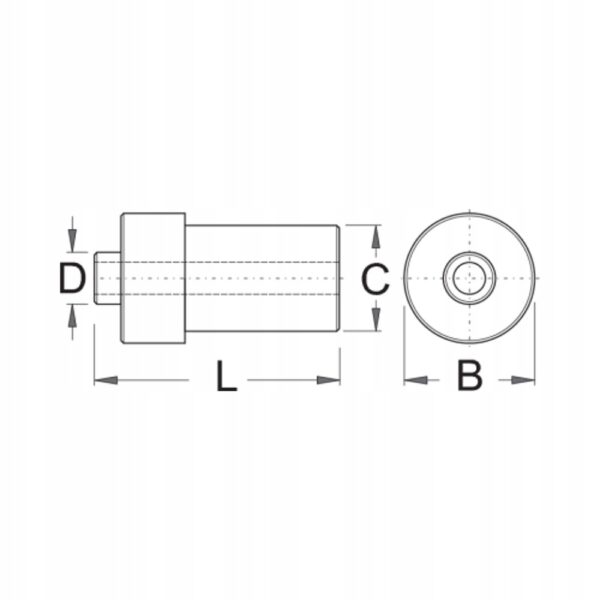Adapter osi do centrownicy 12mm Unior 1689.3 - obrazek 2