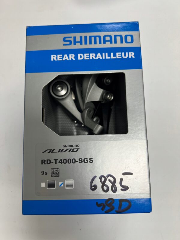 Przerzutka tylna Shimano Alivio RD-T4000 SGS - 9 rzędowa, długi wózek - obrazek 3