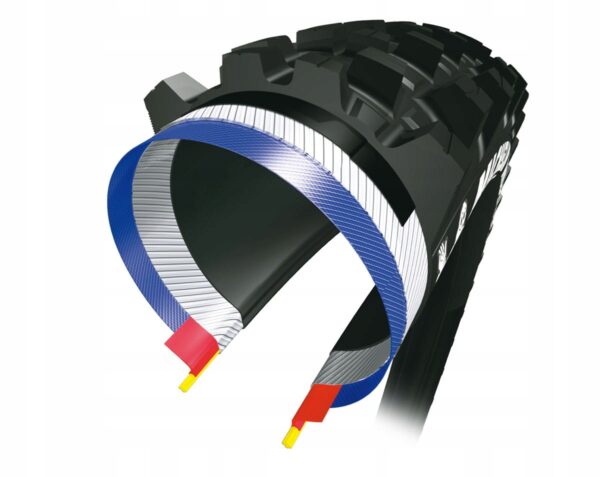 Opona rowerowa Michelin E-WILD 27,5x2,6 (66-584) zwijana tylna 3x60 TPI - obrazek 3