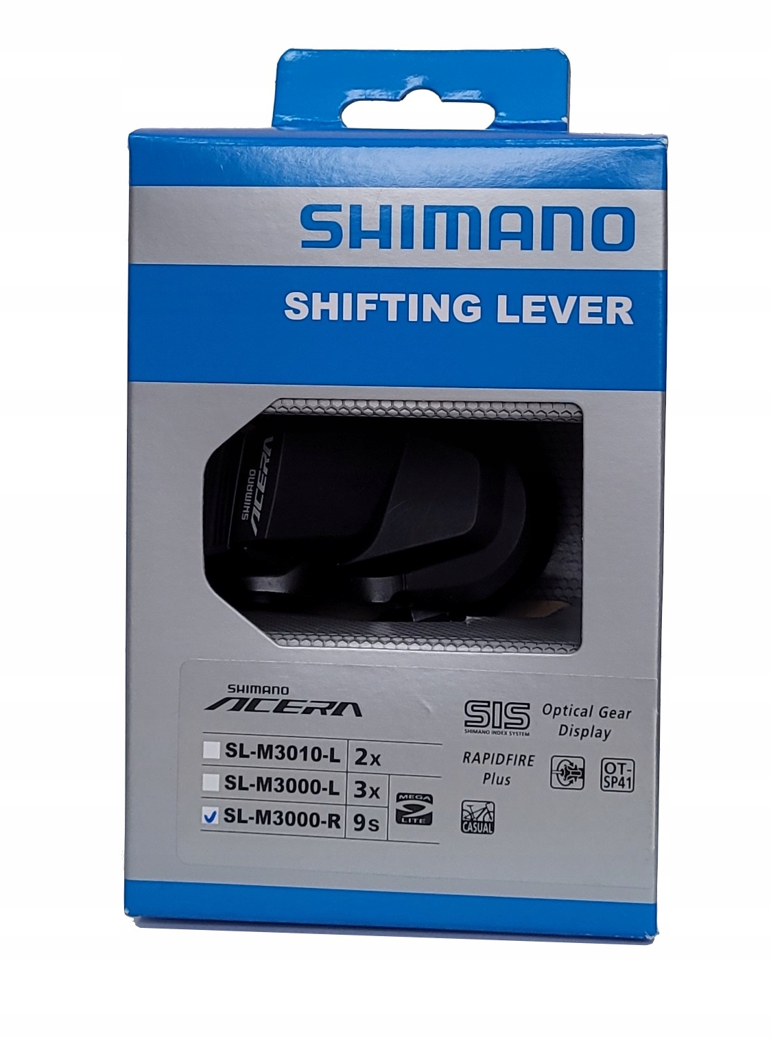 Manetka SHIMANO Acera SL-M3000-R 9s + linka 9 rzędów, prawa - obrazek 2