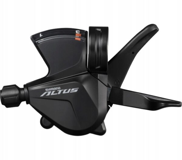 Manetka Shimano Altus SL-M2000, lewa, 3-rzędowa, ze wskaźnikiem + linka - obrazek 2