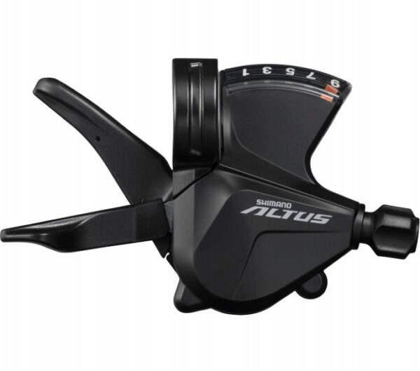Manetka Shimano Altus SL-M2000, lewa, 3-rzędowa, ze wskaźnikiem + linka