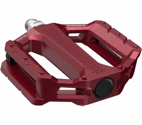 Pedały platformowe Shimano PD-EF202 czerwone - obrazek 3