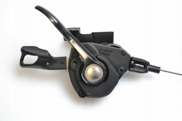 Manetka rowerowa Shimano Deore XT SL-M8000 2/3s I-Spec II Lewa + Linka - obrazek 2