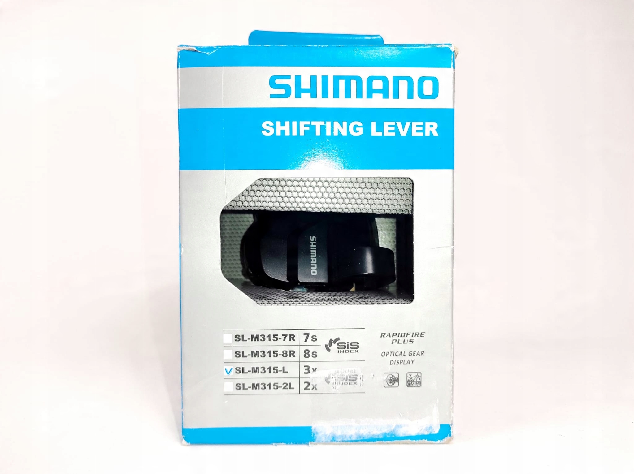 Manetka Shimano SL-M315-L 3-rzędowa Lewa + linka - obrazek 3