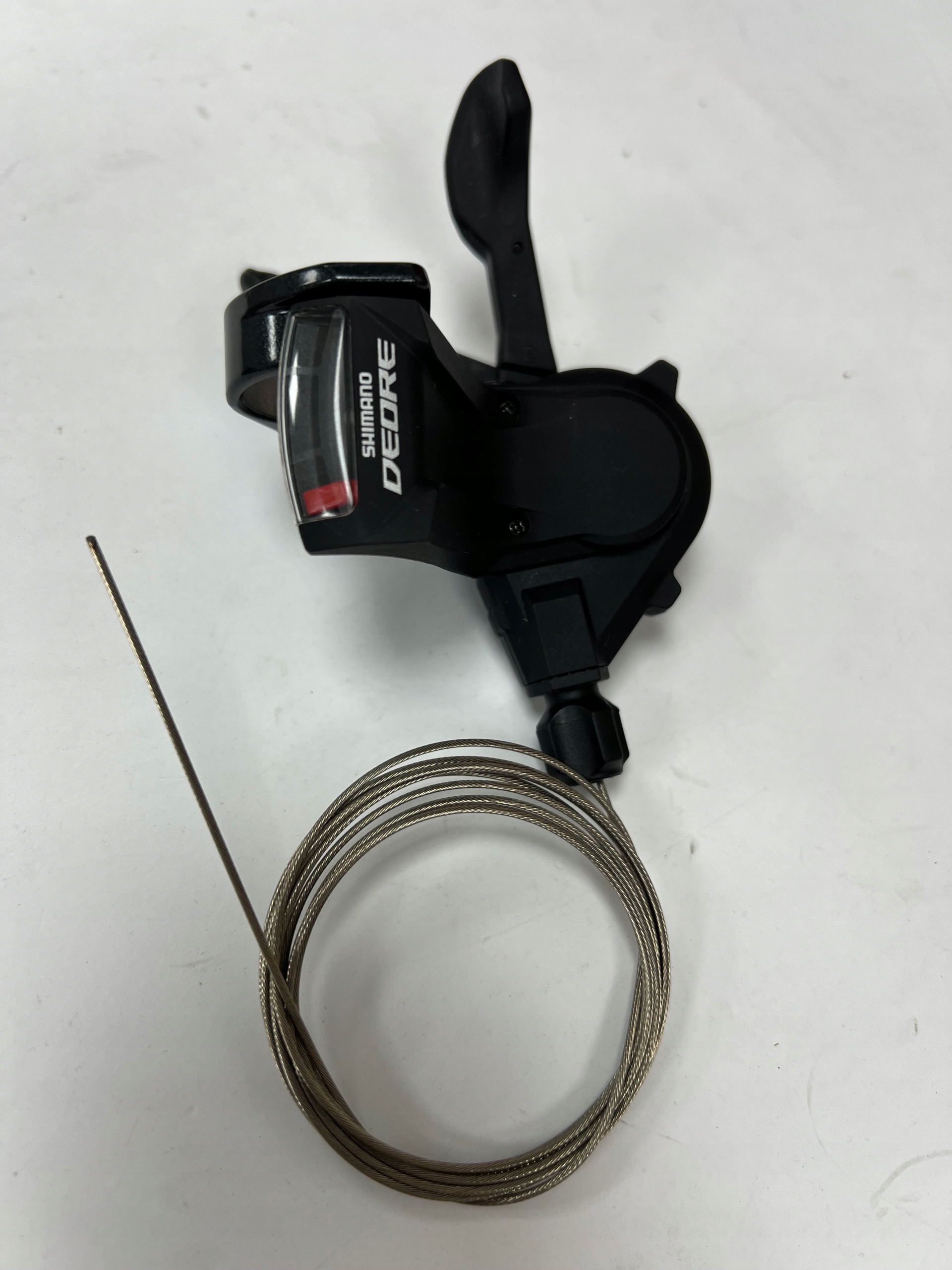 Manetka przednia Shimano Deore SL-M591 3 rzędowa, obejma + Linka - obrazek 2