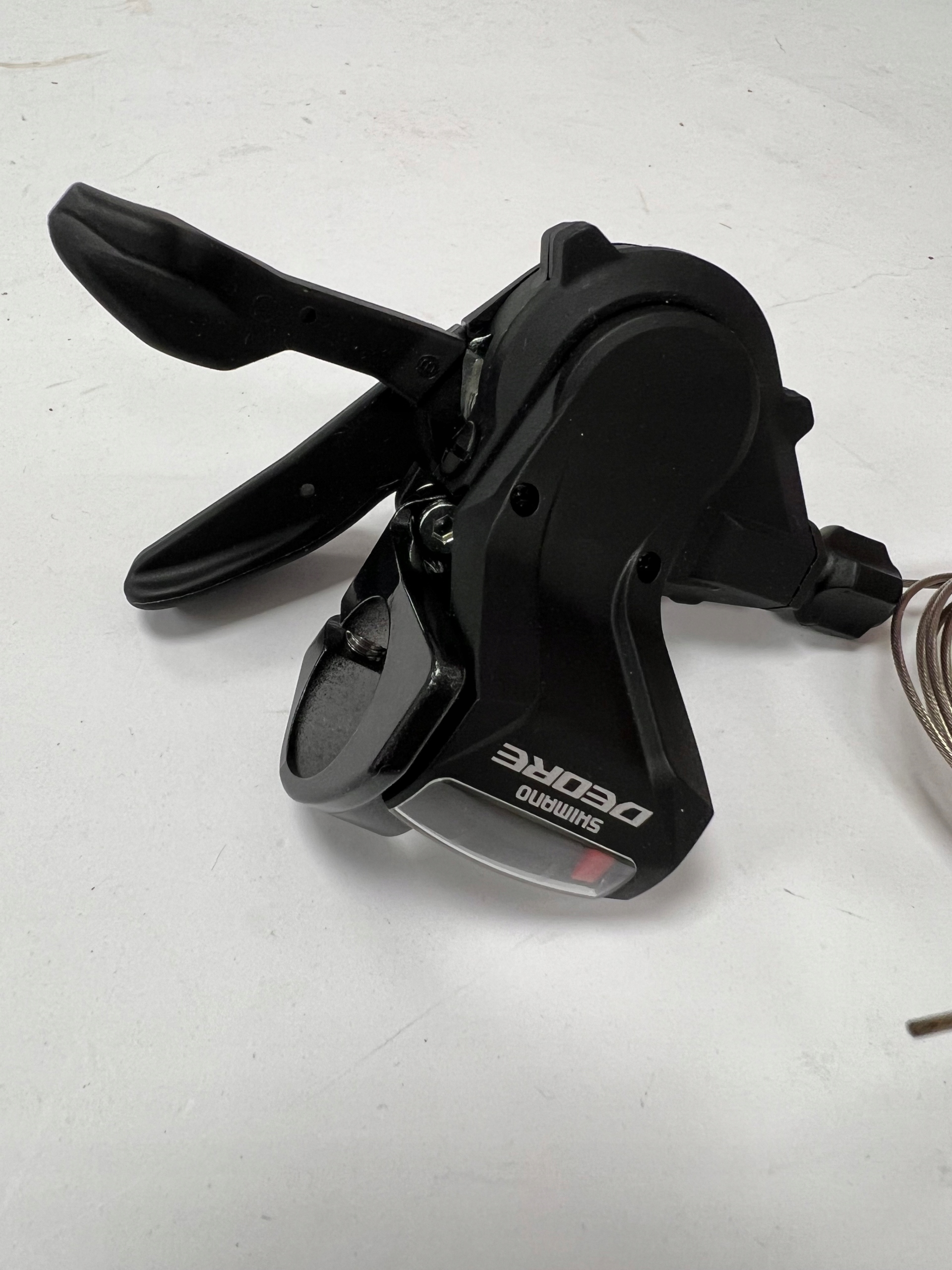 Manetka przednia Shimano Deore SL-M591 3 rzędowa, obejma + Linka - obrazek 3