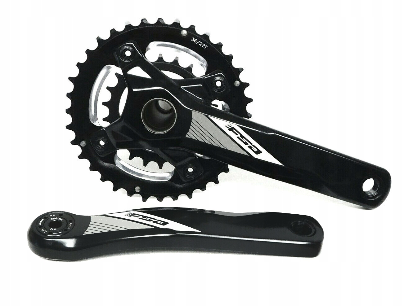 Korba FSA Comet 2x10 rzędowa 38/24t 175 mm Fat Bike MTB + suport Mega Exo - obrazek 7