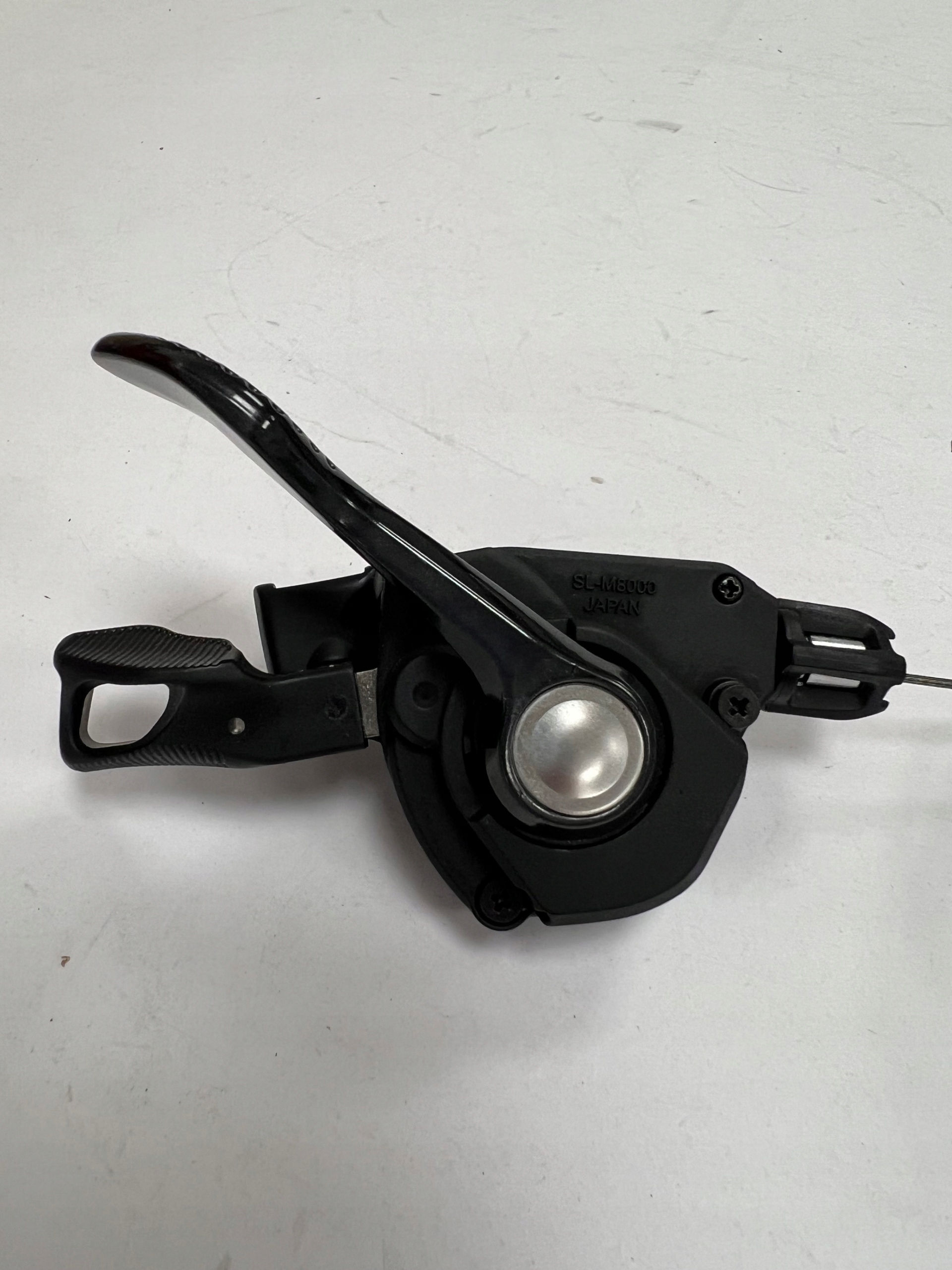 Manetka Shimano Deore XT SL-M8000 I-Spec 'B' 2/3rz lewa + linka - obrazek 3