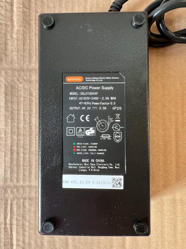 Ładowarka do Rowerów Elektrycznych BAFANG 43V 2A CHG C01.2A E-Bike - obrazek 6