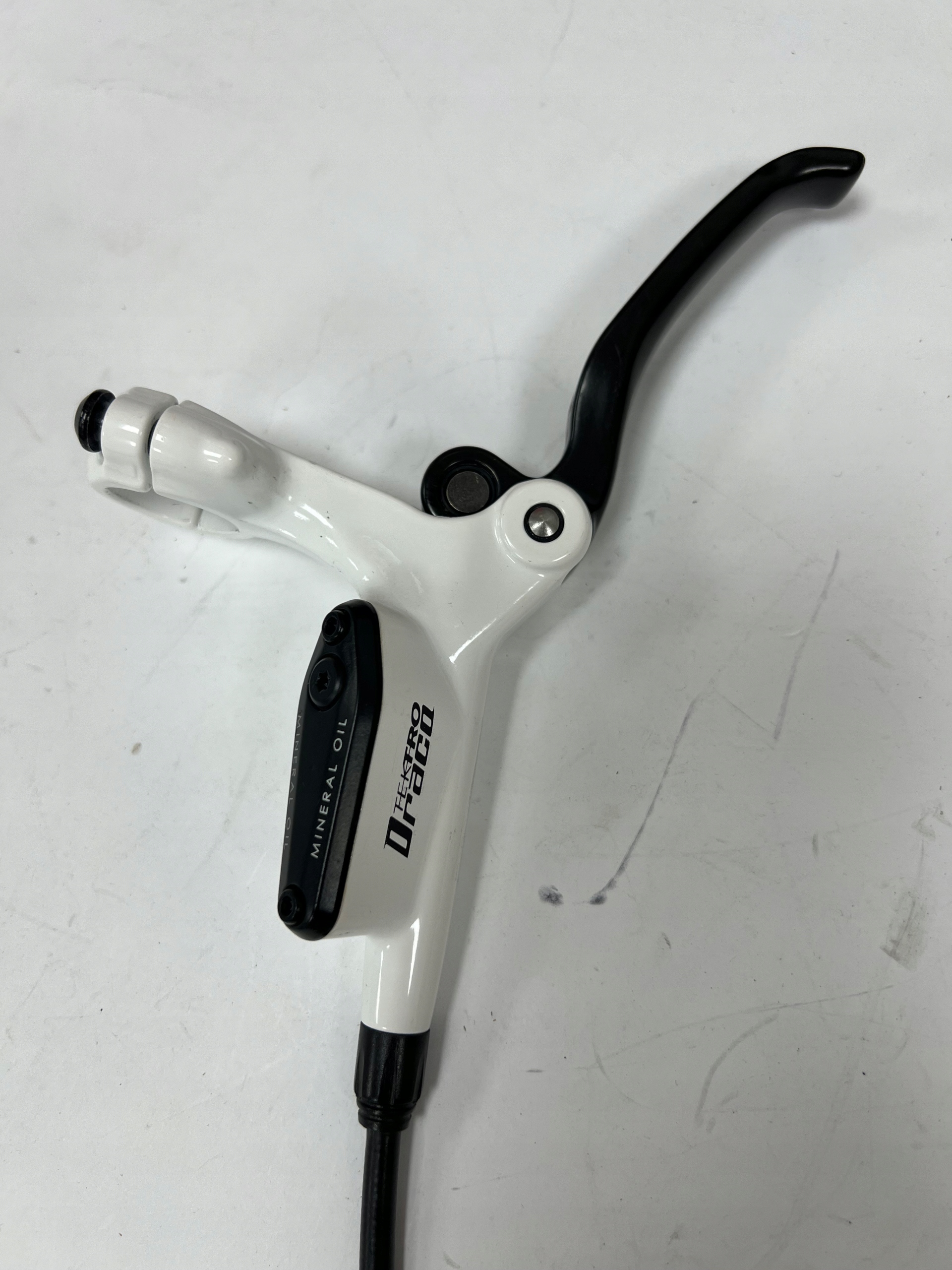 Hamulec hydrauliczny Tektro Draco Przód 91 cm, biały, 2 tłoczki - obrazek 3