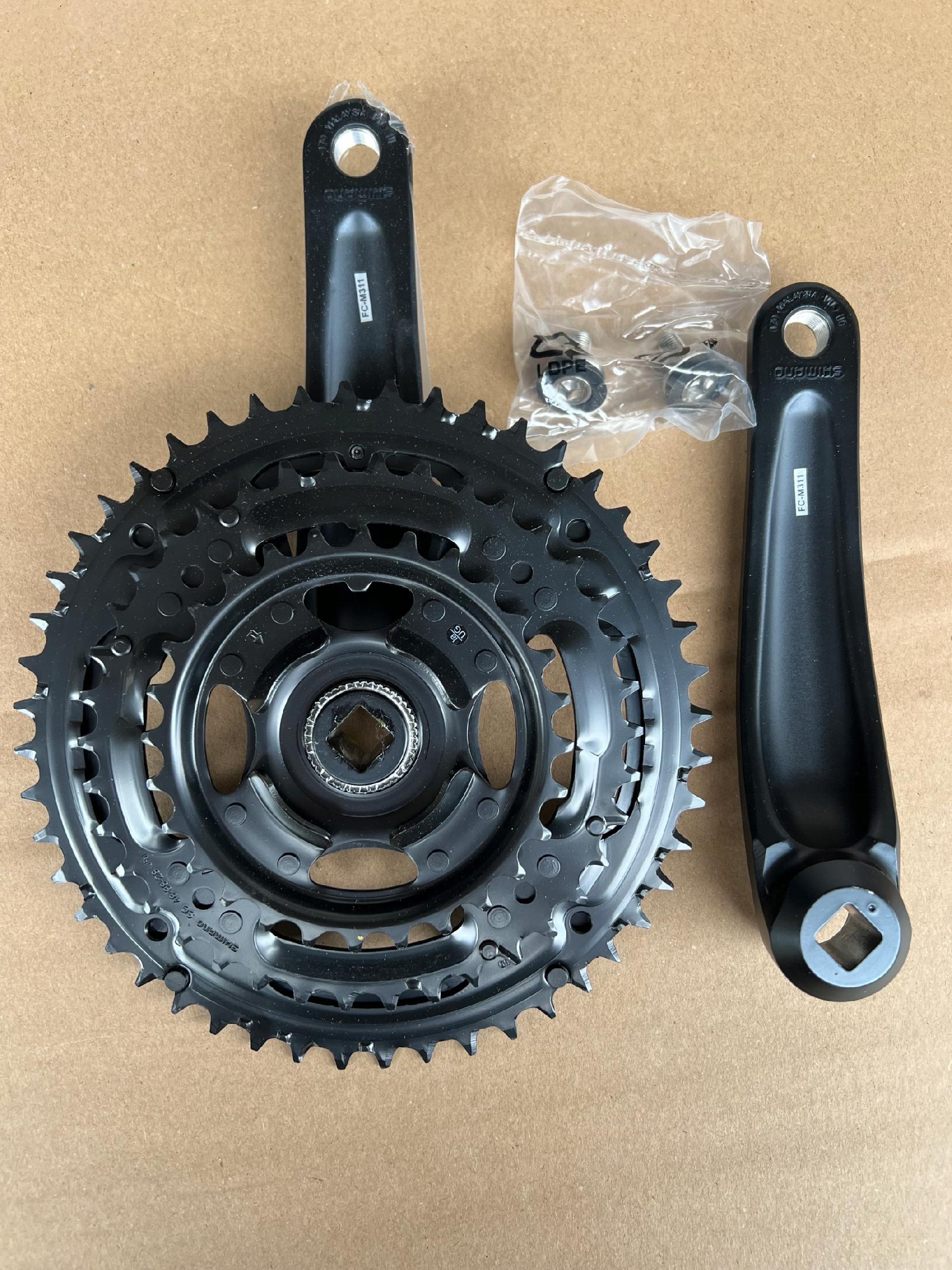 Mechanizm korbowy SHIMANO ALTUS FC-M311 3 rzędowa 170 mm 48/38/28T - obrazek 2