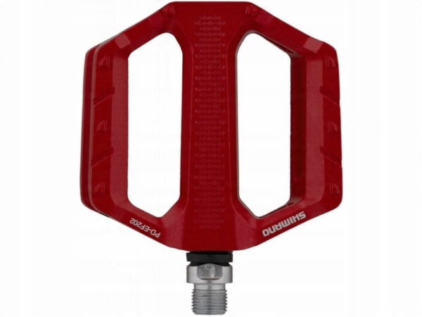 Pedały platformowe Shimano PD-EF202 czerwone - obrazek 4