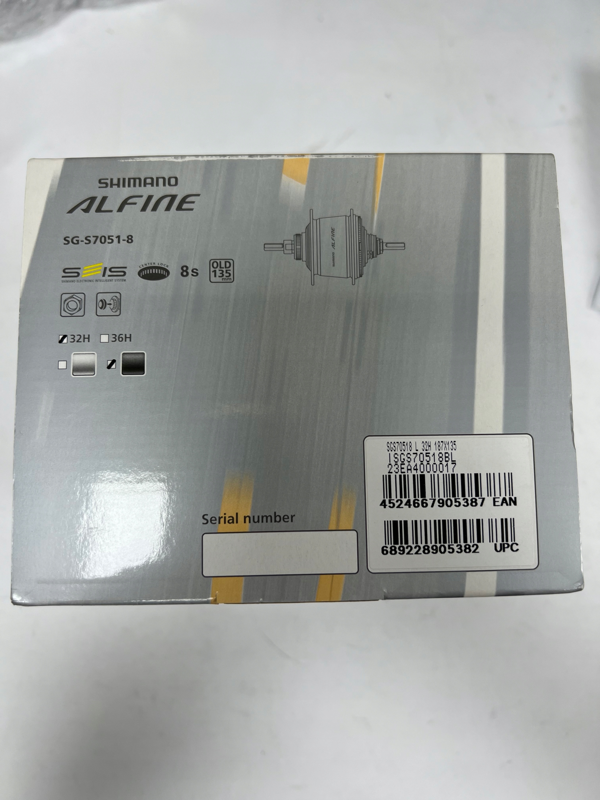 PIASTA SHIMANO ALFINE SG-S7051-8 Di2 CZARNA 36h OLD 135mm 8 speed BOX Di2 - obrazek 4