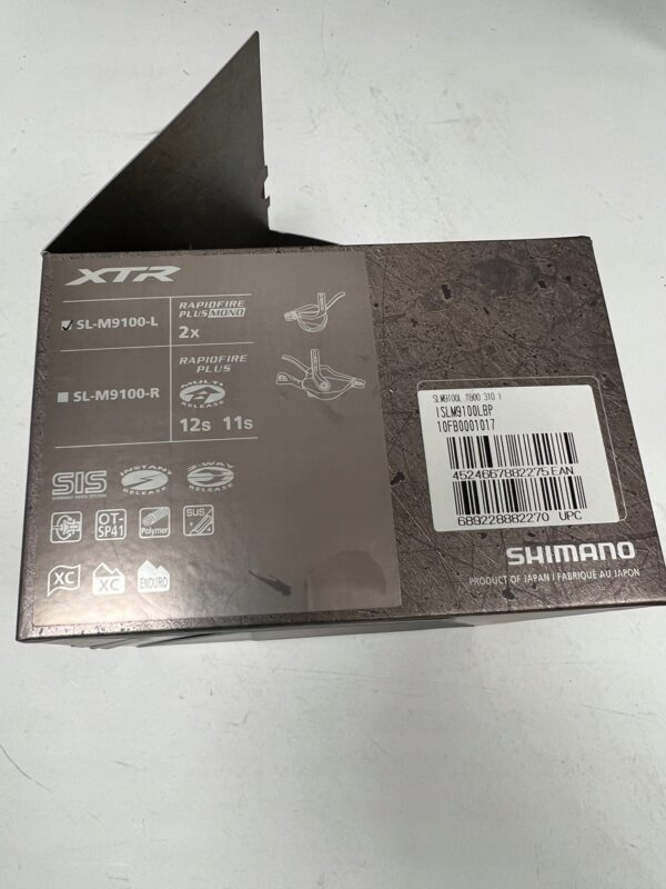 Manetka Shimano XTR SL-M9100-L 2 rzędowa, obejma, lewa + linka + pancerz - obrazek 2