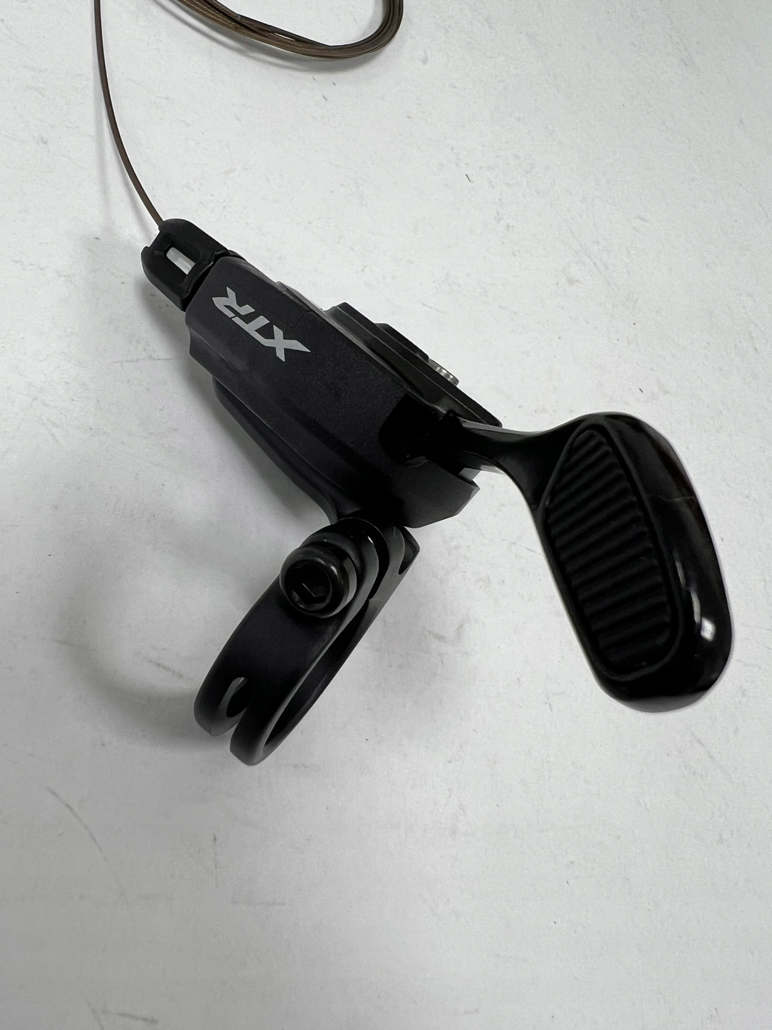 Manetka Shimano XTR SL-M9100-L 2 rzędowa, obejma, lewa + linka - obrazek 4