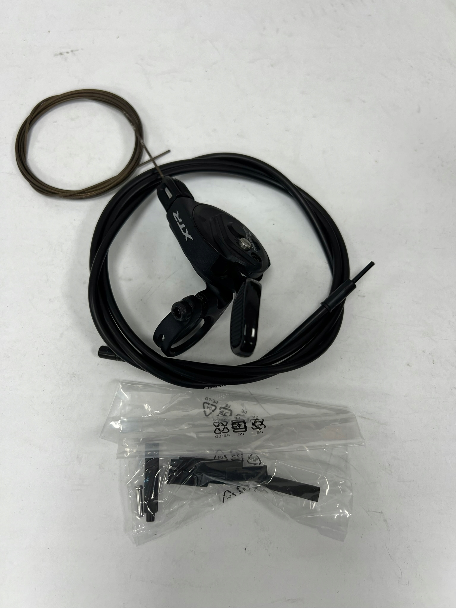 Manetka Shimano XTR SL-M9100-L 2 rzędowa, obejma, lewa + linka + pancerz - obrazek 4
