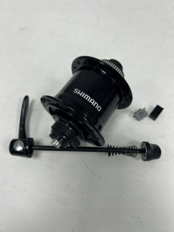 Piasta dynamo Shimano DH-UR700-3D Center-Lock 32H, przód + wtyczki + ośka - obrazek 3