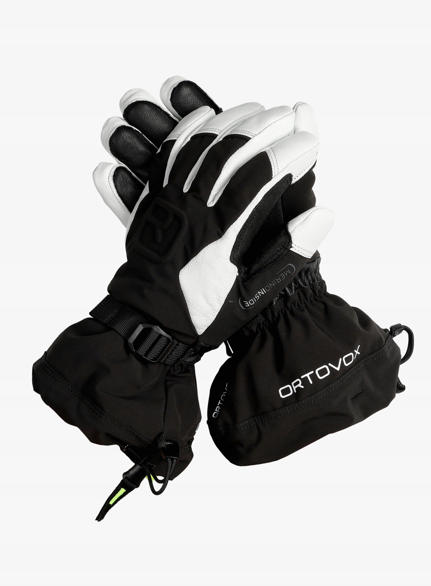 Rękawice narciarskie Męskie Ortovox Merino Freeride Glove -Black Raven