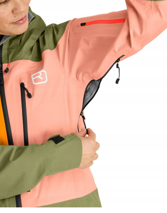 Kurtka Zimowa damska narciarska Ortovox 3L Deep Shell r.S Merino wild-herbs - obrazek 3