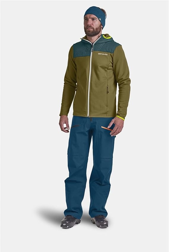 Bluza męska z kapturem Ortovox Fleece Plus Hoody rozm. S wełna Merino - obrazek 3
