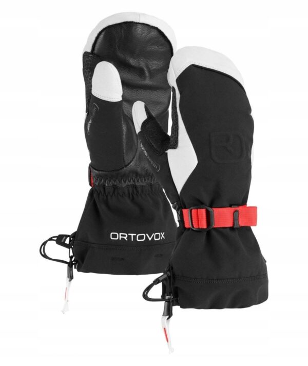 Rękawice damskie Ortovox Merino Freeride Mitten - black raven rozmiar 