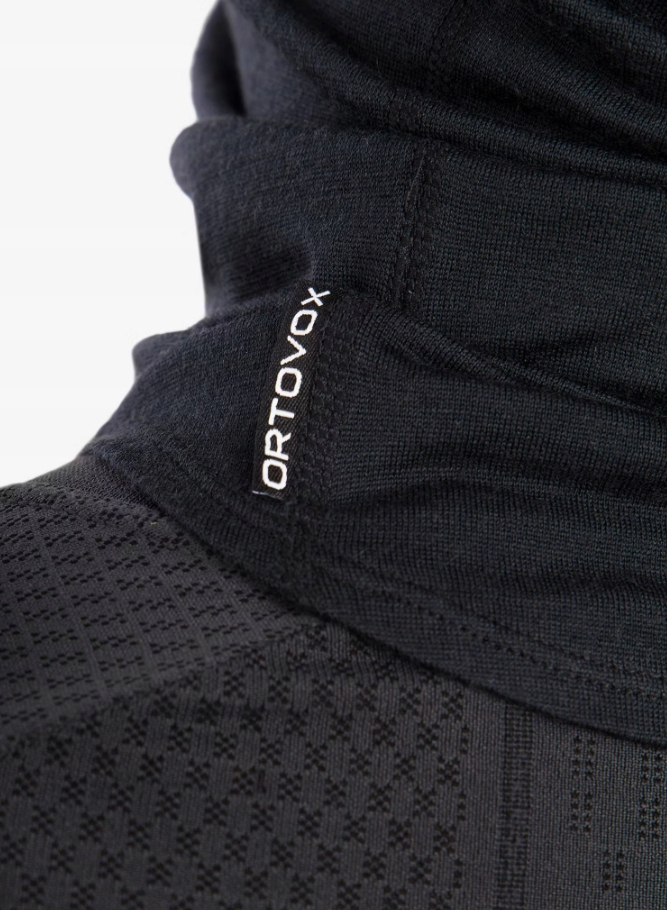 Kominiarka zimowa na narty Ortovox Whiteout Mask -black raven Merino - obrazek 3