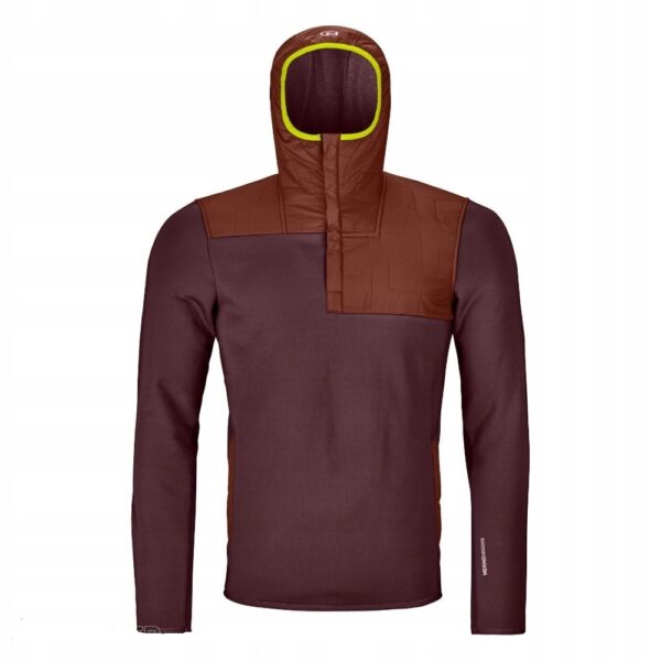Bluza męska z kapturem Ortovox Fleece Plus Anorak rozm. M wełna Merino