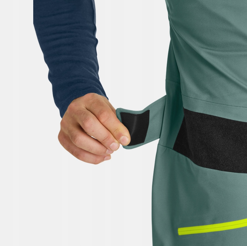 Spodnie narciarskie ogrodniczki męskie Ortovox 3L Deep Shell BIB r.S Merino - obrazek 3