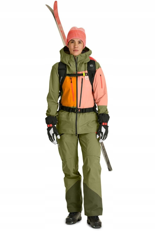 Kurtka Zimowa damska narciarska Ortovox 3L Deep Shell r.S Merino wild-herbs - obrazek 6