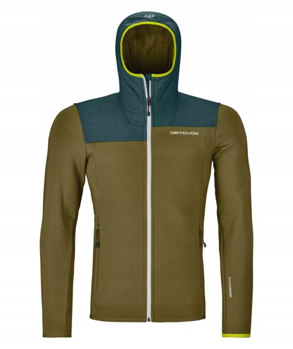 Bluza męska z kapturem Ortovox Fleece Plus Hoody rozm. S wełna Merino